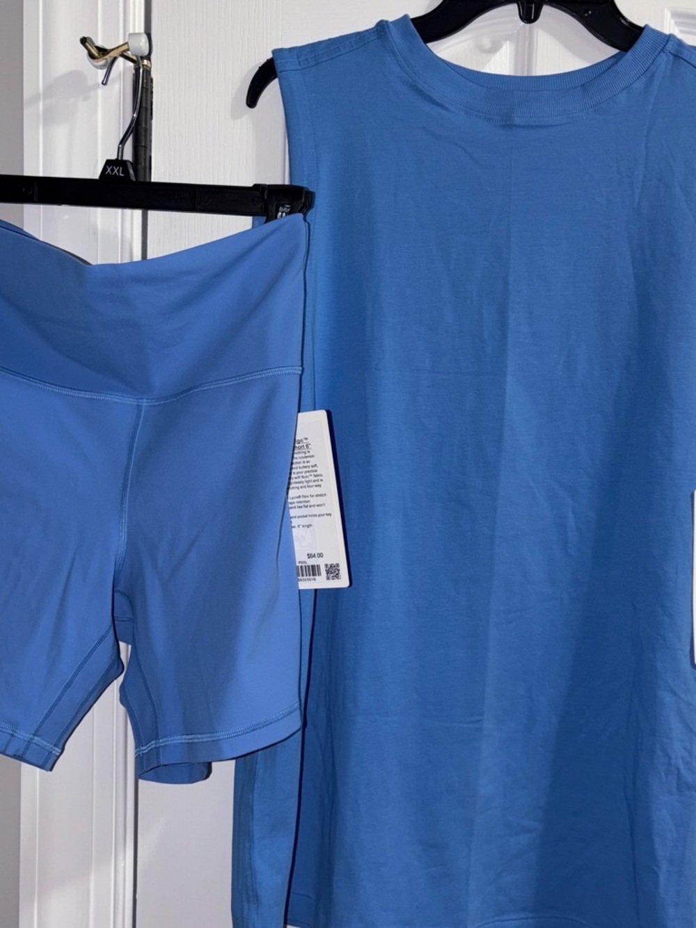Lululemon Pool Blue Women's 6’ High-Rise Active Shorts and Sleeveless Top